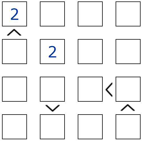 Example futoshiki board.